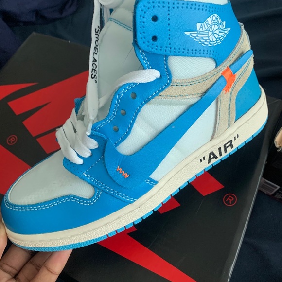off white 1s blue